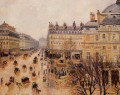 place du théâtre francais effet de pluie Camille Pissarro